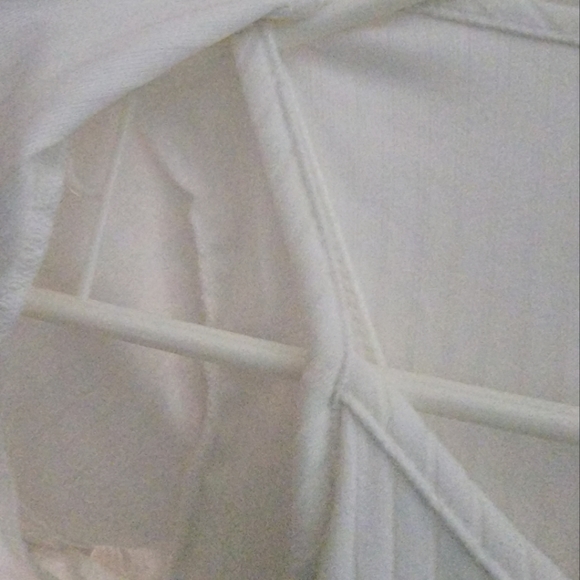 🌺Brit + Bri White Ribbed Crop Tank Set Sz XS🌺 - Picture 5 of 5